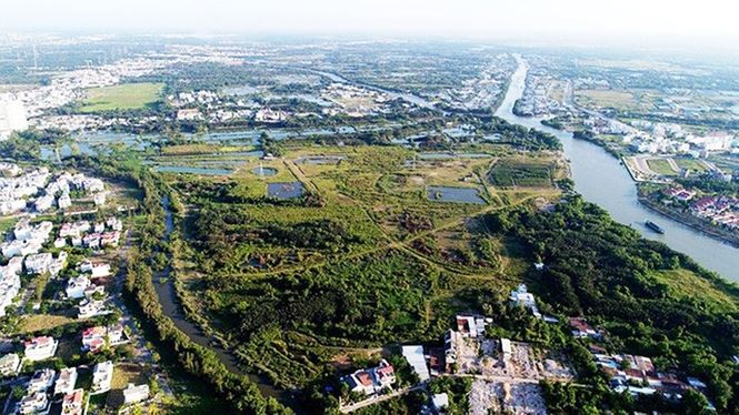 Khu đất 32ha tại xã Phước Kiển, huyện Nhà Bè TP.HCM được bán chỉ định cho công ty Quốc Cường Gia Lai với giá bèo