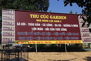 Liên hoan, tiệc cưới, sinh nhật... trong vùng 2 Khu di tích lịch sử Đền Hùng 