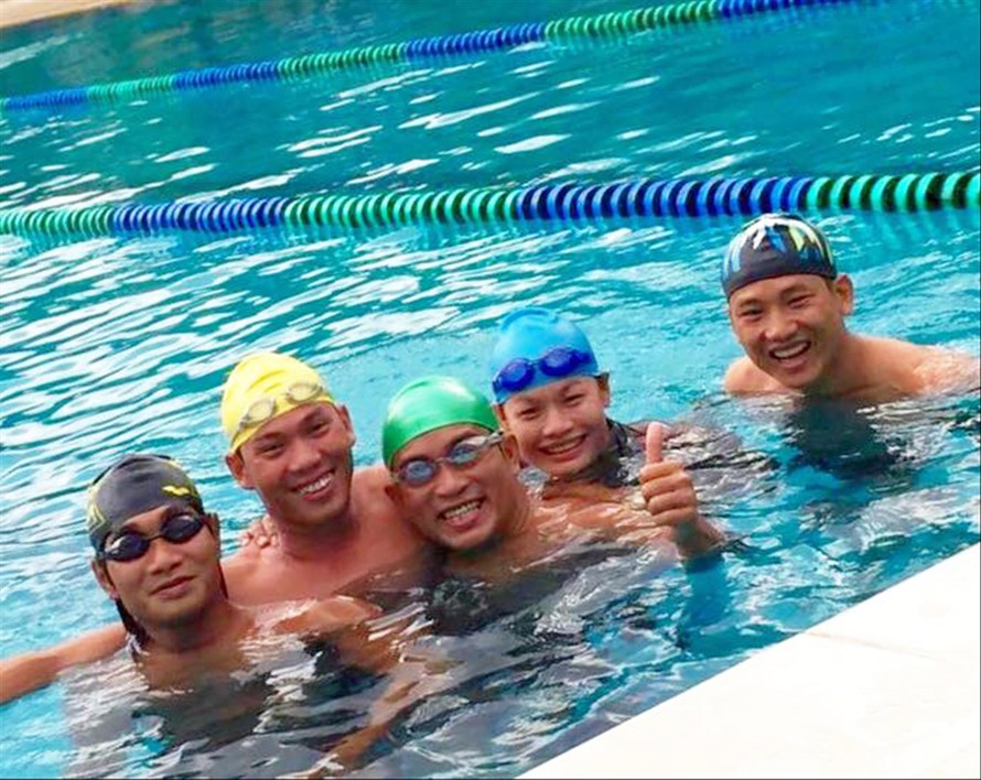 Các vận động viên bơi lội người khuyết tật Việt Nam luôn lạc quan và thi đấu hết mình Ảnh từ facebook vận động viên Thanh Tùng
