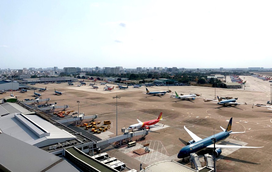 Sân bay Tân Sơn Nhất Ảnh: PV