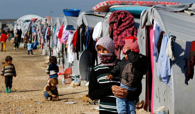 Trại tị nạn tại thị trấn Kobani của Syria 