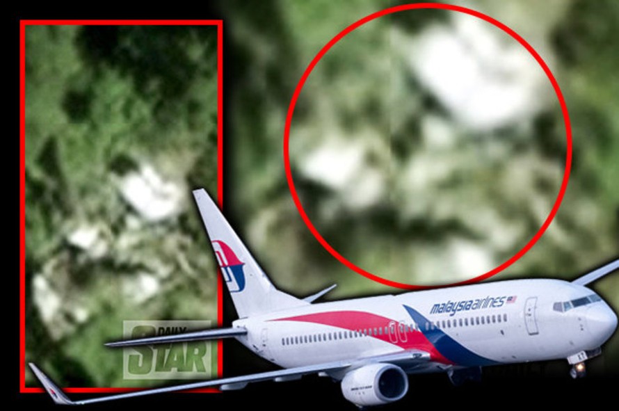 Vị trí được cho là có xác máy bay MH370 trên Google Map (Ảnh: Daily Star)