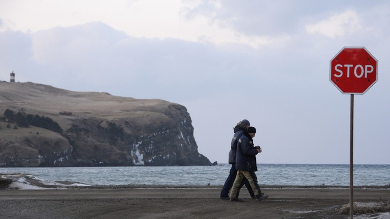 Người dân Nga định cư tại đảo Shitokan, thuộc quần đảo Kuril hiện đang tranh chấp với Nhật Bản