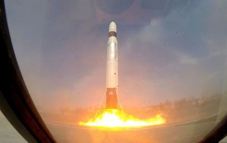 Tên lửa RLV-T5 của LinkSpace được phóng lên quỹ đạo từ bãi phóng ở tỉnh Sơn Đông, Trung Quốc