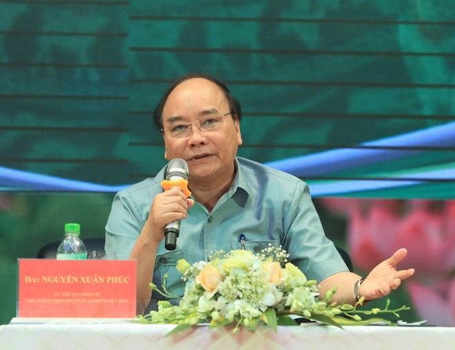 Thủ tướng Nguyễn Xuân Phúc đối thoại với nông dân lần đầu tiên tại Hải Dương vào tháng 4/2018