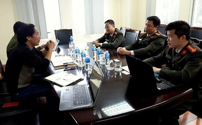 Phó Tổng biên tập Lê Minh Toản và phóng viên Dương Hưng làm việc với Công an tỉnh Bắc Ninh về vụ việc