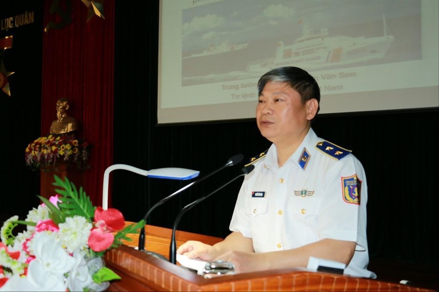 Trung tướng Nguyễn Văn Sơn, Tư lệnh Cảnh sát biển, bị cách tất cả các chức vụ trong Đảng. Ảnh: HVLQ