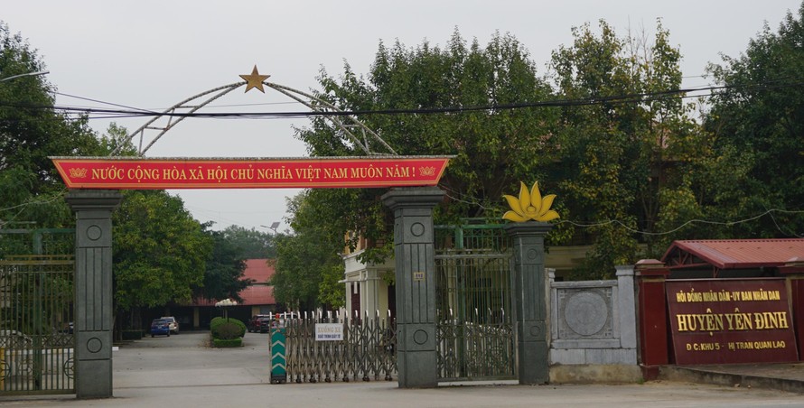 Trụ sở UBND huyện Yên Định (Thanh Hóa). Ảnh: Hoàng Lam