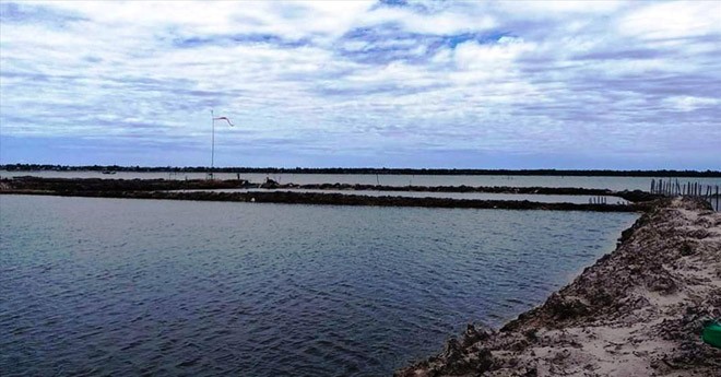 Vùng nuôi trồng thủy sản xã Phú Xuân từng chịu thiệt hại do sự cố môi trường biển