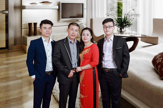 Gia đình hạnh phúc của anh Dương Hồng Quý
