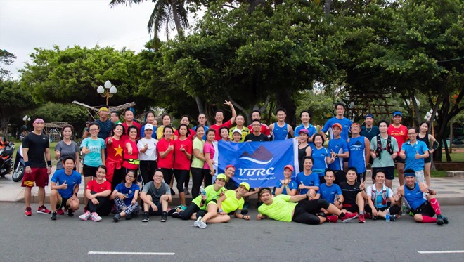 Các thành viên CLB VBRC sẵn sàng chào đón runner khắp mọi miền đất nước đến Vũng Tàu tranh tài vào 24/3 tới. ảnh: VBRC 