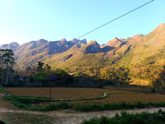 Một góc xã Xuân Trường, huyện Bảo Lạc, tỉnh Cao Bằng. 
