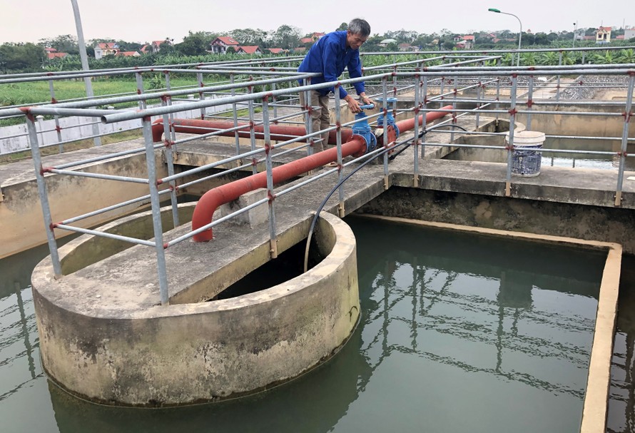 Dùng chung nguồn nước sông Hồng, nhưng các nhà máy nước sạch ở Hưng Yên (trong ảnh là Nhà máy nước Phú Thịnh) có giá bán chỉ bằng một nửa so với giá của Nhà máy nước sông Đuống. Ảnh: Trọng Đảng