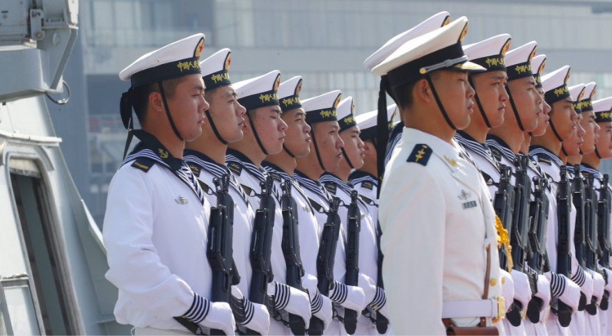 Lính hải quân Trung Quốc. Ảnh: AP 