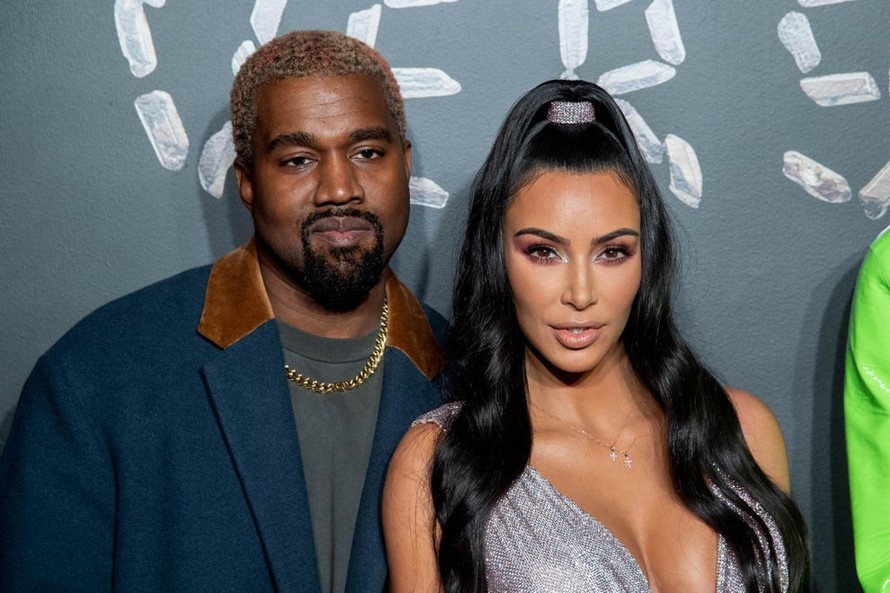 Vợ chồng Kanye West - Kim Kardashian. Ảnh: Evening Standard 