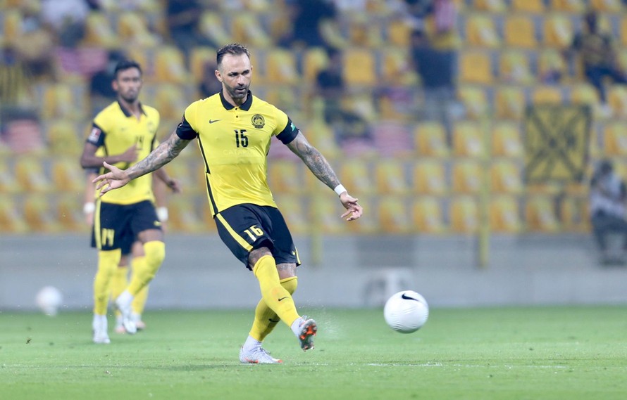 Guilherme De Paula chơi rất tệ ở trận Malaysia thua UAE 0-4