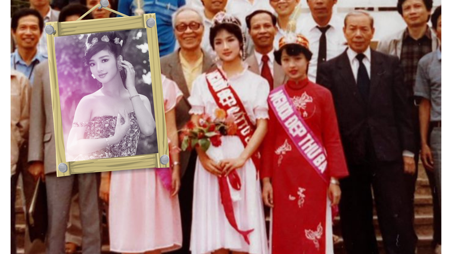 Giáng My khoe nhan sắc đỉnh cao thời đăng quang Hoa hậu đền Hùng 29 năm trước 