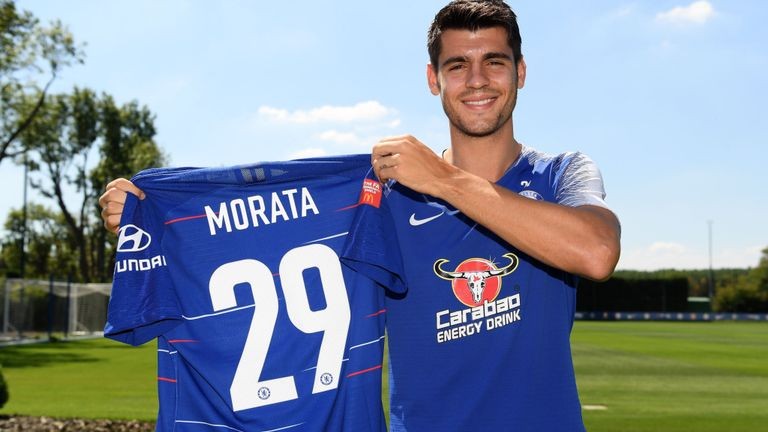 Alvaro Morata chuyển sang áo số 29 ở Chelsea