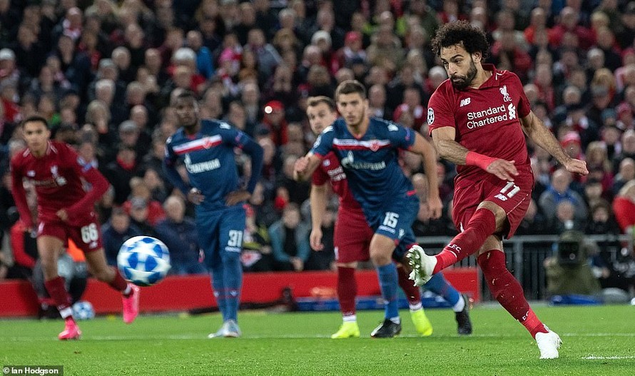 Mohamed Salah đi vào lịch sử Liverpool