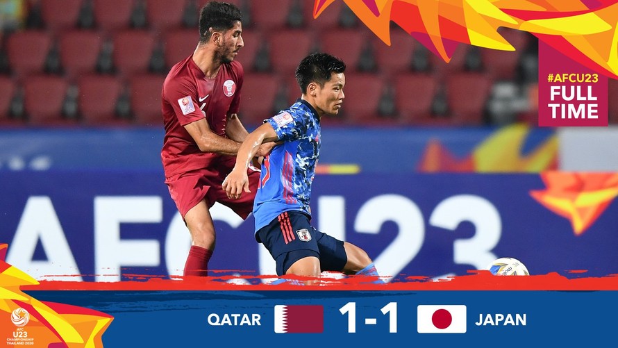 U23 Qatar bị cầm hòa dù đá hơn người suốt hiệp 2. 