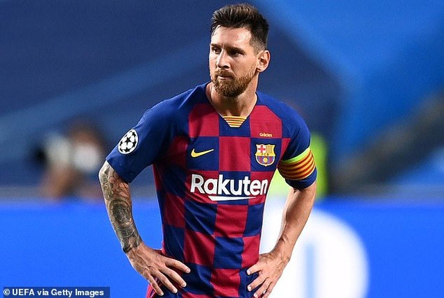 Lionel Messi bất lực trong trận Barca thua Bayern Munich 2-8 vừa qua.