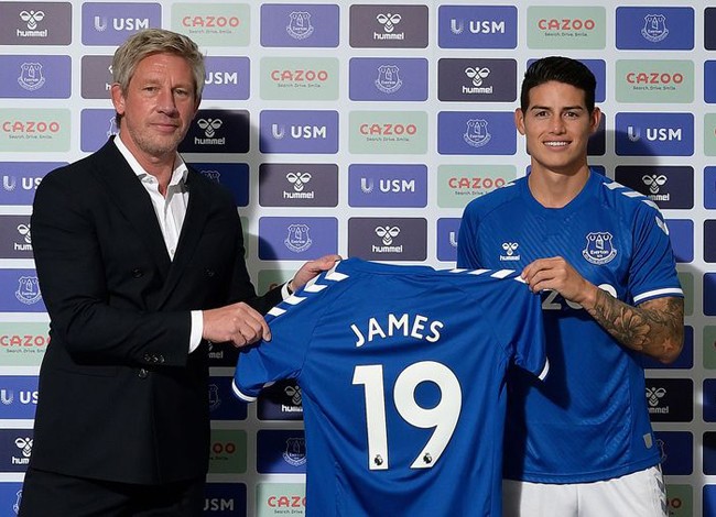 James đã hoàn tất thủ tục gia nhập Everton