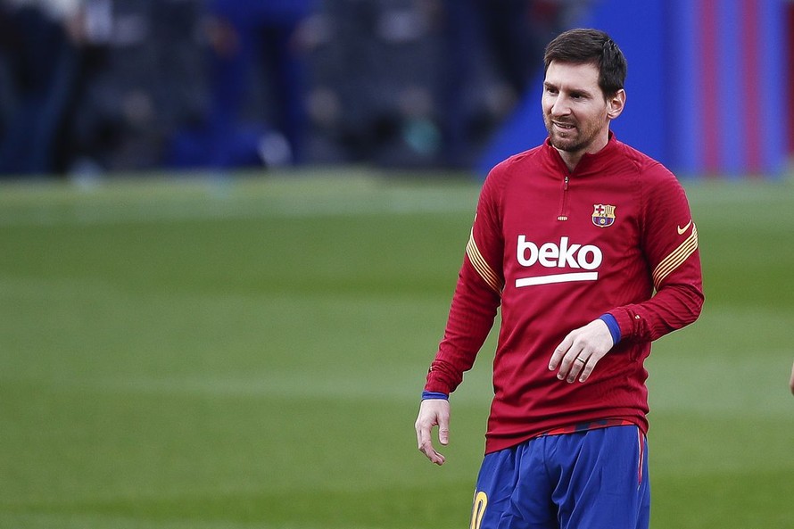 Messi đã trở lại tập luyện cùng đồng đội tại Barca