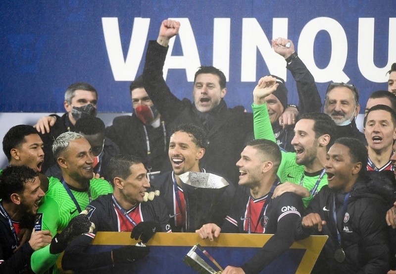 HLV Pochettino nâng cao danh hiệu Siêu cúp Pháp cùng PSG