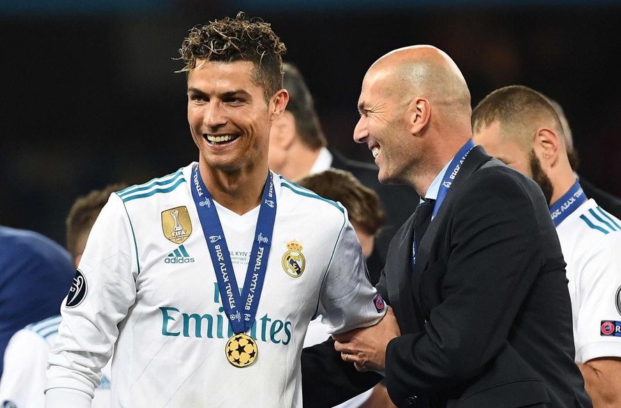 Ronaldo từng cùng Zidane đăng quang tại Champions League