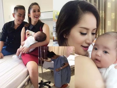 Tiế lộ tình trạng sức khỏe Khánh Thi sau khi sinh con trước 1 tháng 