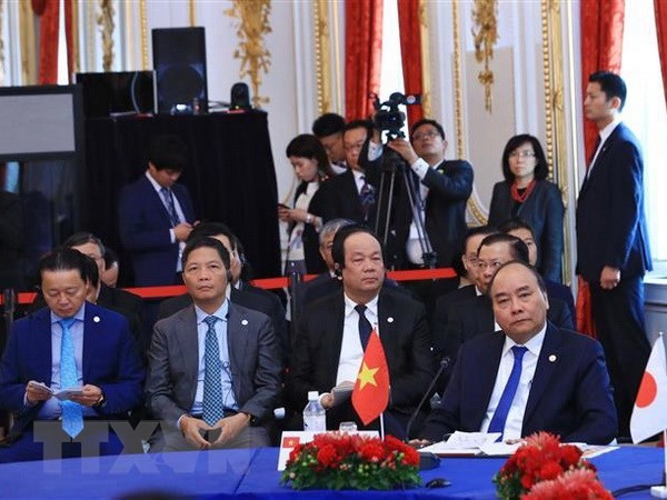 Thủ tướng Nguyễn Xuân Phúc và đoàn đại biểu Việt Nam dự Hội nghị Cấp cao Hợp tác Mekong - Nhật Bản lần thứ 10. (Ảnh: Thống Nhất/TTXVN)