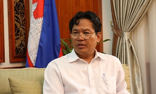 Chủ tịch Viện Hàn lâm Hoàng gia Campuchia Sok Touch. Ảnh: Khmertimeskh. 