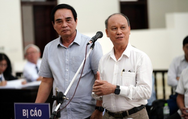 Hai cựu Chủ tịch Đà Nẵng Trần Văn Minh và Văn Hữu Chiến. 