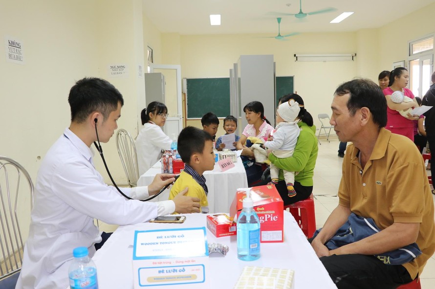 Chương trình khám tim miễn phí cho hơn 1.000 trẻ em Nam Định - Ảnh: Hoàng Long