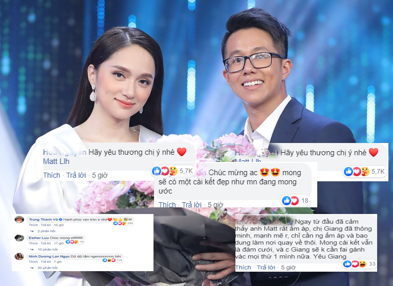 Dàn sao Việt 'xốn xang', fan rầm rộ chúc mừng khi Hương Giang và CEO 'bạc tỷ' hẹn hò