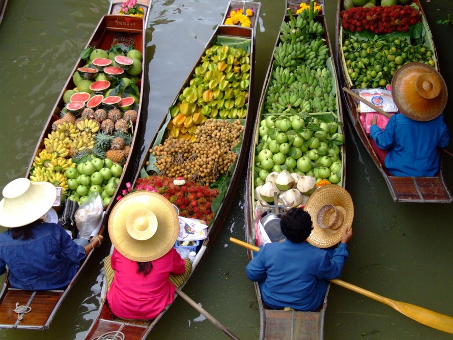 Lễ hội trái cây Thái Lan thu hút du khách mùa hè này. Ảnh Hoàng Vân