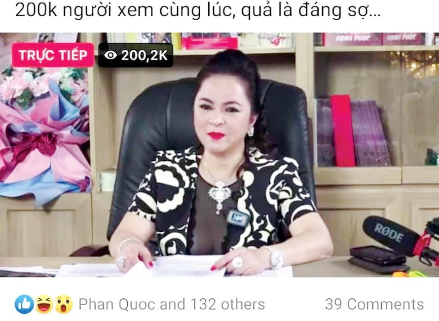 Bà Phương Hằng gây bão mạng xã hội với những livestreams bóc phốt, miệt thị người khác