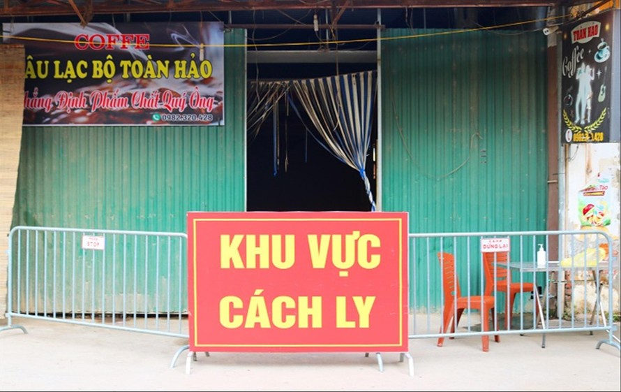 Ổ dịch vừa được phát hiện ở huyện Quốc Oai liên quan cơ sở kinh doanh cà phê karaoke Toàn Hảo (xã Ðồng Quang). Ảnh: Cổng thông tin huyện Quốc Oai