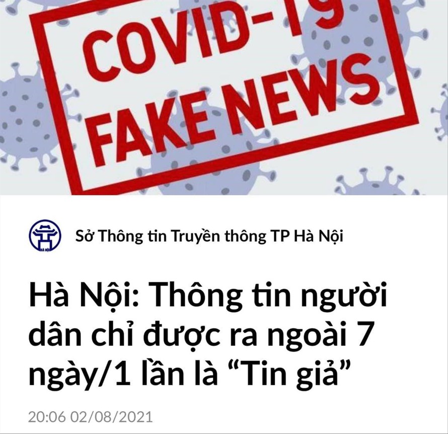 Tin giả về văn bản nhà nước 