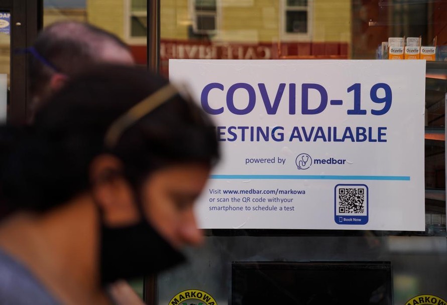 Điểm xét nghiệm COVID-19 tại New York, Mỹ. Ảnh: LA Times 