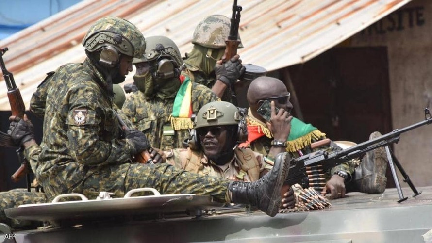 Lực lượng quân sự Guinea đảo chính Ảnh: AP 