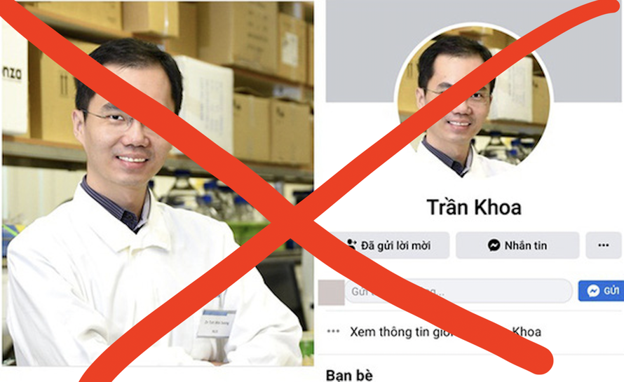 Facebook của bác sỹ Trần Khoa là giả tạo
