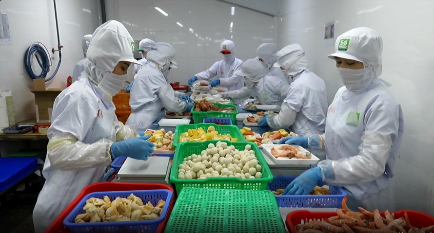 Công ty Sài Gòn Food thưởng Tết 2 tháng lương cùng nhiều phúc lợi cho NLĐ ảnh: U.P 