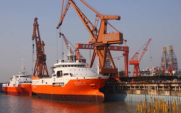 Tàu khảo sát Hải Dương 8 của Trung Quốc mới đây trở lại bãi Tư Chính, tiếp tục xâm phạm vùng đặc quyền kinh tế, thềm lục địa của Việt Nam Ảnh: china Daily