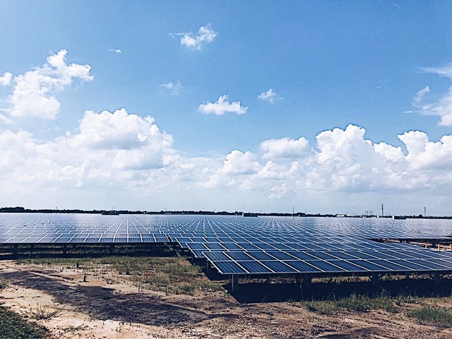 Một dự án điện mặt trời ở Ninh Thuận 
