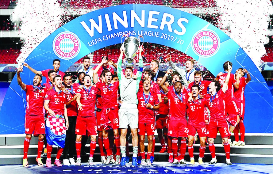 Beyern ăn mừng chức vô địch Champions League thứ 6 trong lịch sử 