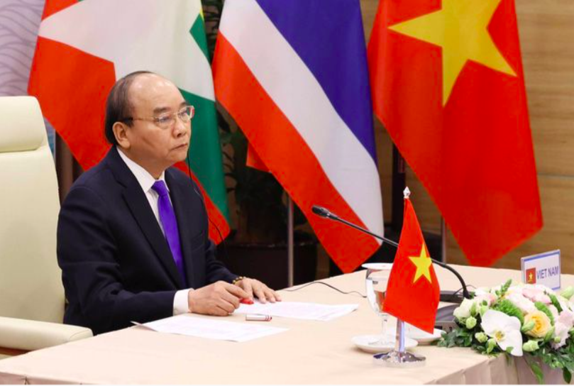 Thủ tướng Nguyễn Xuân Phúc dự hội nghị Ảnh: TTXVN 