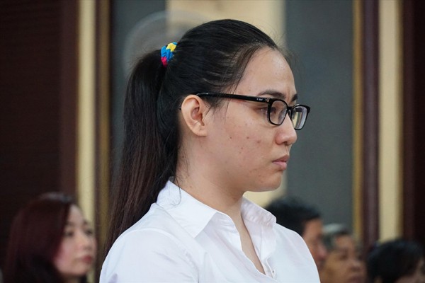 Trần Kim Yến tại phiên tòa Ảnh: Tân Châu 