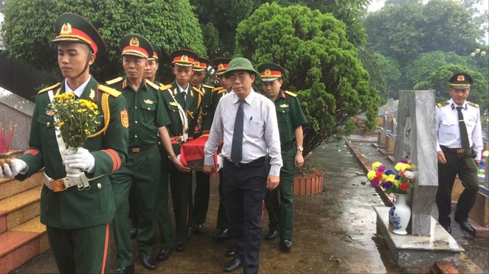 Truy điệu và an táng các hài cốt liệt sĩ tại Nghĩa trang Liệt sĩ huyện Gio Linh