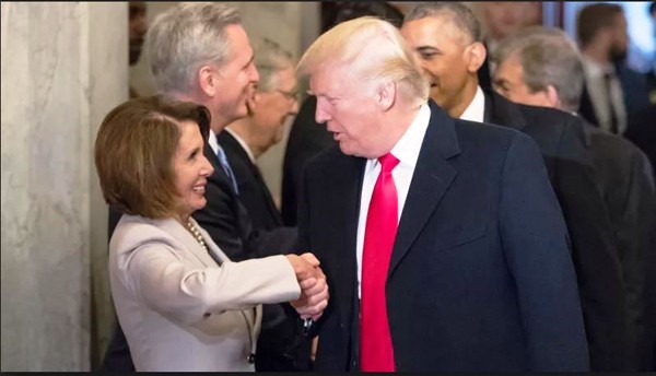 Ông Trump và bà Pelosi. Ảnh: washingtontimes.com